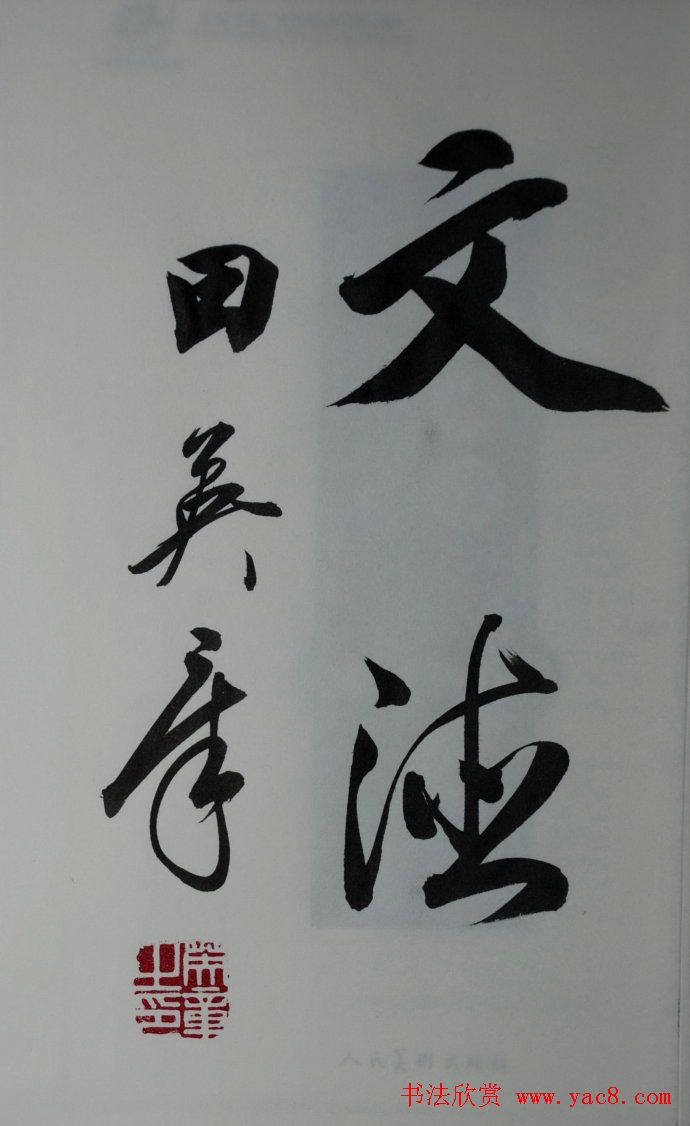 田英章2字行草书法作品第二辑5