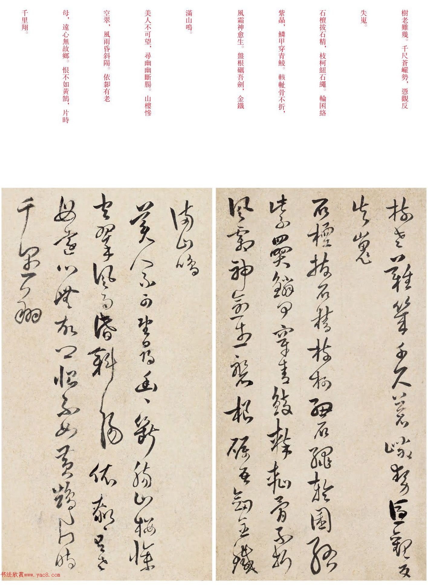 傅山行草书《酬右玄学诗之作》